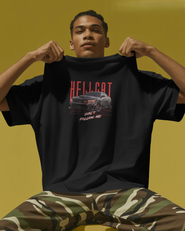 Hellcat Custom Tee — "Don't Follow Me" Edition🪬