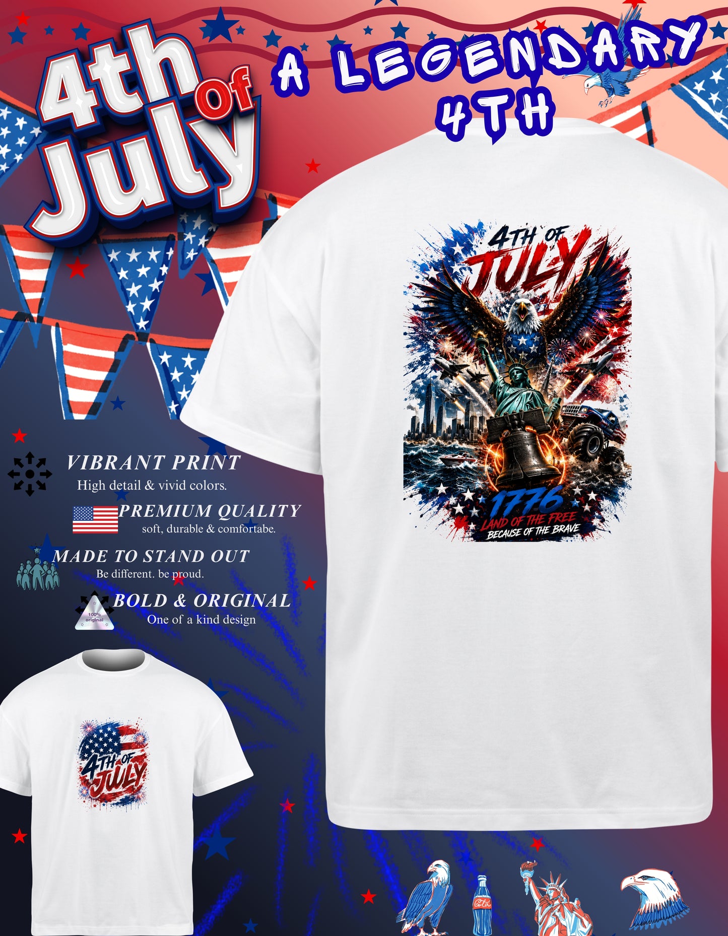 The 1776 Mashup Tee
